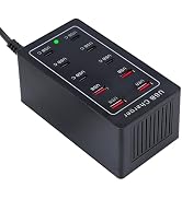 65W 10-Port Charging Station (6×USB-C + 4×USB-A), Desktop Wall Charger Compatible with iPhone 16 ...