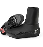 ROCKBROS Cycling Shoe Covers Winter Shoes Cover Warmer Water Resistant Thermal Bike Shoes Cover W...