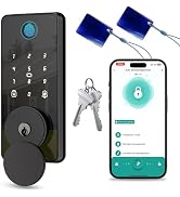 Biquole Smart Deadbolt Door Lock with Keypad,Fingerprint Door Lock,Keyless Entry Electronic Door ...