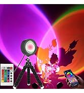 YouOKLight Sunset lamp, Tripod LED Sunset lamp Projector, 6 W 16 Color Sunset lamp for Bedroom, M...