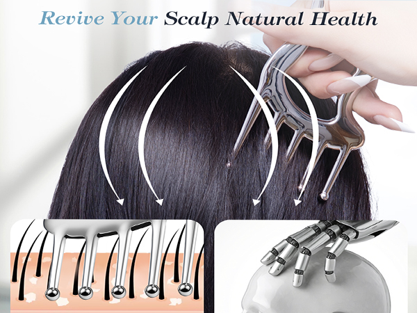 scalp massage tool?head scratcher?stainless steel gua sha?scalp gua sha?scalp scratcher