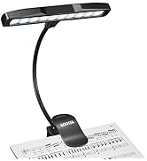 Kootek Music Stand Light, Clip On Piano Lights 10 LED Adjustable Neck Rechargeable USB Orchestra ...