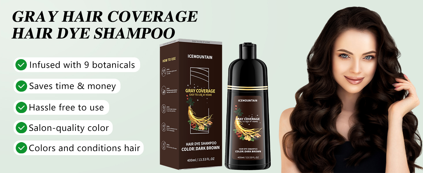 dark brown hair dye shampoo