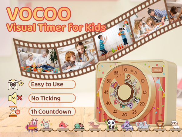 VOCOO Visual Timer for Kids