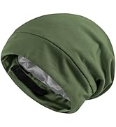 Doitory Satin Silk Bonnet Skull Caps for Men Women,Soft Adjuastable Satin Lined Beanie Winter Hat...
