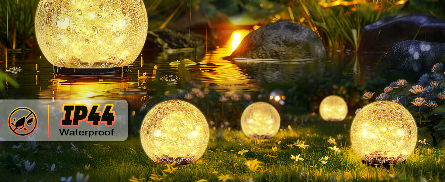 Garden Solar Ball Lights Outdoor Waterproof