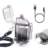 SKRFIRE Arc Plasma Electric Lighter USB Rechargeable Windproof Lighter Cool Lighters Waterproof w...