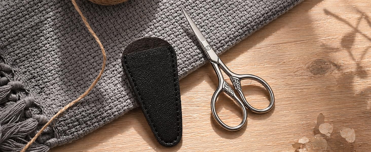 Small scissors sharp precision scissor with case 5