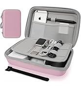MeloSync Hard Travel Electronic Organizer Case for Power Bank Chargers Cables USB Flash Drive SD ...