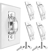 VAQULION Light Switch Guard, 4 Pack Clear Light Switch Lock, Light Switch Cover Guard, Child Proo...