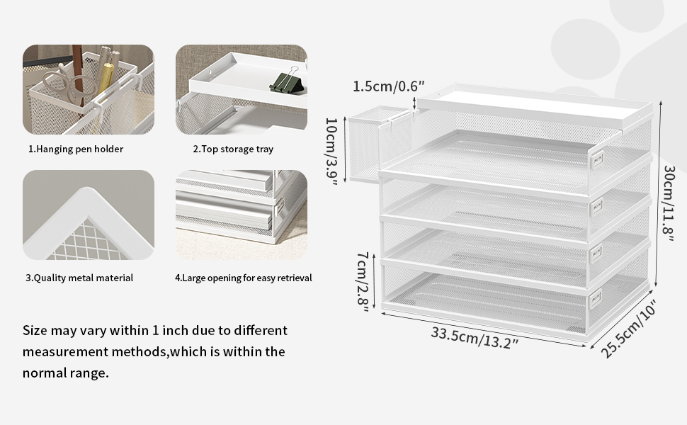 stackable letter trays