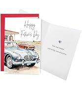 Retro Classic Car Fathers Day Card for Man, Funny Father’s Day Card for Dad Granddad Uncle, To A ...