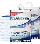 Vacplus Moisture Absorber, 10 Pack Portable Dehumidifiers for Closet and Enclosed Space, 14 OZ De...