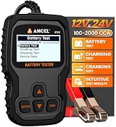 ANCEL BT310 12V Car Battery Tester - 100-2000 CCA Battery Load Tester for Lead-Acid & Lithium Bat...