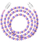Jelanry 6FT USB-A to USB-C Fast Charging Cable Beaded &Data Sync Women Girl | Cute kawaii beaded ...