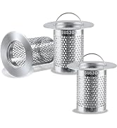 NAWTOR 3Pcs Sink Drain Strainerï¼?Shower Strainer Drain Hair Catcher Floor Drain Filter with Handle...