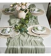 Leetaltree Luxury Sparkling Scarf Table Runner 120 Inch 10FT - Silk Shine, Elegant Gift Set with ...