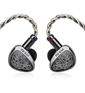 keephifi KBEAR TB-PRO in Ear Monitor Headphones, 10mm PU+PEEK+Dome DD High Resolution Ear Buds Wi...