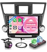 Orderich 4G+64G Car Radio for Toyota Highlander 2008-2013 with Wireless CarPlay Android Auto, 10....