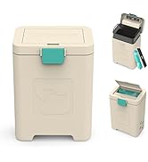PawPail Dog Poop Trash Can, for Outdoor Use, Includes 200 Poop Bags for Dogs, Carbon Air Filter a...