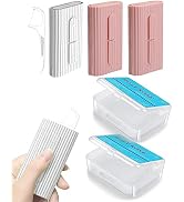Holy Rose Portable Dental Floss Dispenser 4 Boxs, Flossers Picks Case 2 Box,High Tenacity Adult F...