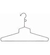 Shirt Hangers - 18 inch Chrome Metal Shirt Hangers Case of 100