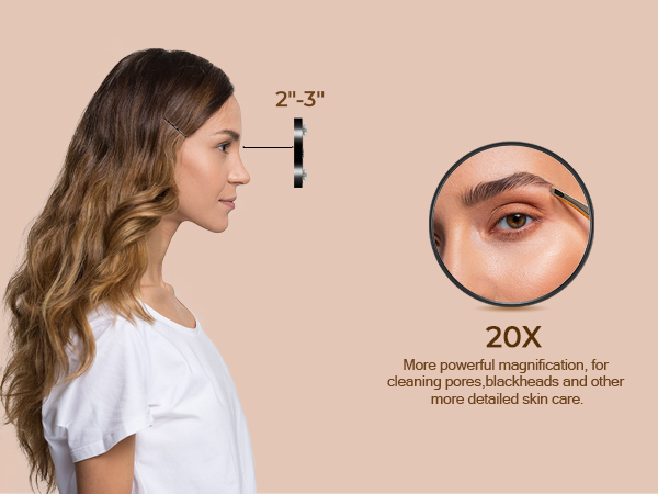 20x ordinary magnification for wearing beauty pupil,applying eye black and makeup