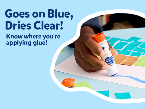 Elmer's Glue Sticks Combo Pack, BlooStick Buddies and Disappearing Purple Glue Sticks, 6g, 12 Count