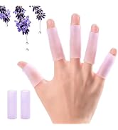 Kimihome 20 PCS Gel Finger Sleeve Protectors - Silicone Finger Sleeves with Lavender Extract - Fi...