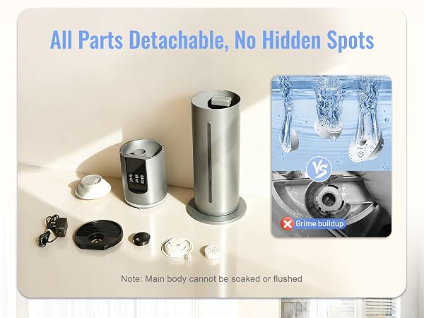 Humidifiers for bedroom, Humidifiers large room up to 500 sq ft, Easy to Clean Humidifier
