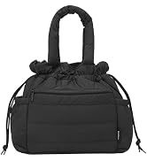 Elmklare Drawstring Lunch Bag for Women & Men, Soft & Puffy Lunch Box for Women, Large Capacity I...