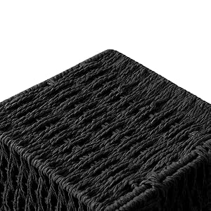 black tissue box cover