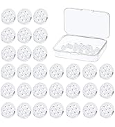 30 Pack 8mm High Borosilicate Glass Screens Filter Set Premium Quality Durable Reusable Easy Clea...