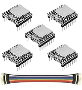 WWZMDiB 5PCS YX5200 DFPlayer Mini MP3 Player Module MP3 Voice Decode Board Supporting TF Card U-D...