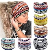 Awumbuk Wide Headbands for Women Knotted No Slip Head Bands Soft Turban Headband Hair Accessories...