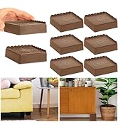 EGTTGIN Bed Risers 1 inch, 2 inch, 3 inch, 4 inch Heavy Duty, Adjustable Furniture Riser for Tabl...