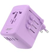 Acer Universal Travel Plug Adapter - International Power Adapter with 5 USB Ports (3 USB C) 5.8A,...
