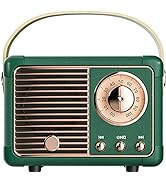 SpringFlora Retro Bluetooth Speaker, Cute Small Bluetooth Speakers Portable Wireless for Indoor O...
