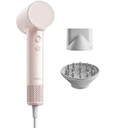 Laifen Air 15 x Fast Drying Ionic Diffuser Hair Dryer for Travel, Pink | Ultra Light, 200M Negati...
