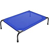 Simple Trending Raised Dog Bed for Large Dogs, Waterproof XL Dog Cot, Outdoor Cooling Elevated Pe...