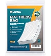 VICMORE Heavy-Duty Queen Size Mattress Bag for Moving 60-Inch by 100-Inch Durable Mattress Storag...
