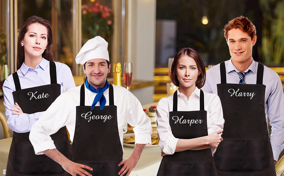 Black Aprons Bulk
