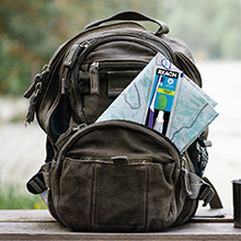Travel Kit in Backpack