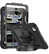 Herize iPad Pro 11 Inch Case 2024 with Screen Protector Pen Holder | iPad Pro 11 5th Generation C...