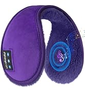 LC-dolida Bluetooth Earmuffs for Winter Women Men, Ear Warmers Headphones Ear Muffs Fluffy with M...