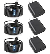 Samsung Super Fast Charger,3 Pack Type C 25W USB C Wall Charger Fast Charging with 10FT Long Type...