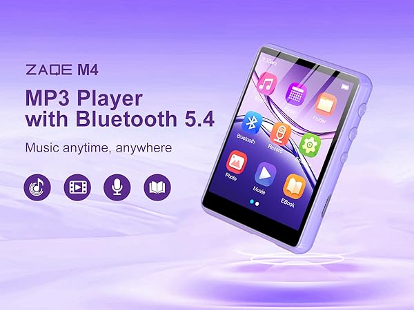 128GB MP3 Player with Bluetooth 5.4