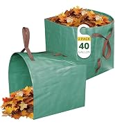 GreatBuddy Lawn Bag, 40 Gallon Yard Waste Bags, Heavy Duty PP Garden Leaf Bags for Leaves, Grass ...