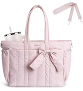 MOSISO Bow Tote Bag for Women, 15.6 inch Large Capacity Shoulder Bags Handbag Tote Bag for School...