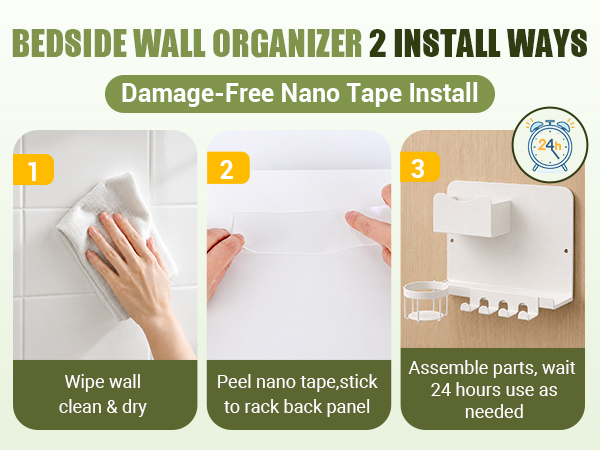 bedside shelf wall mount